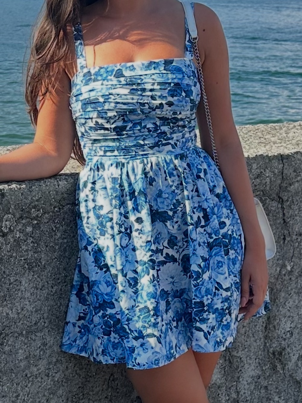 Abercrombie & Fitch Blue Floral Sundress - Women Dresses